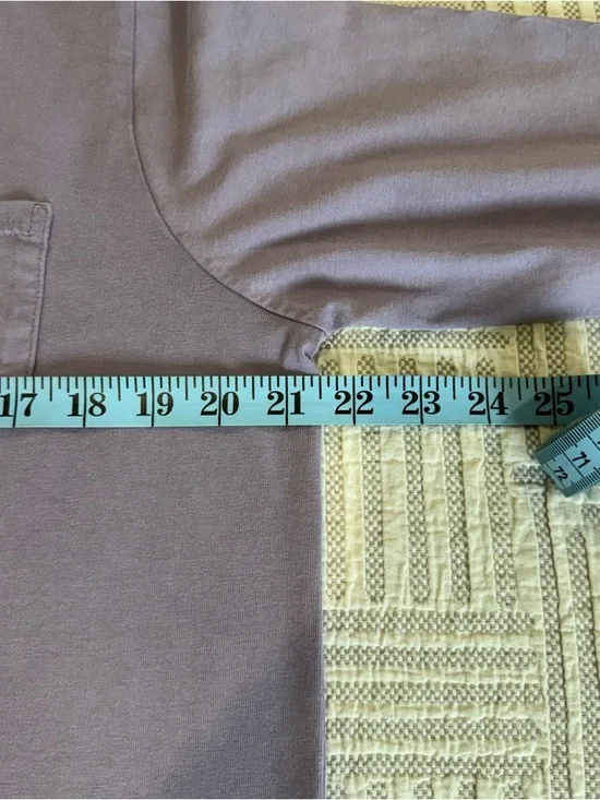Ivory Ella Long Sleeve Pocket Tee – Purple | Size Large - Picture 5 of 8